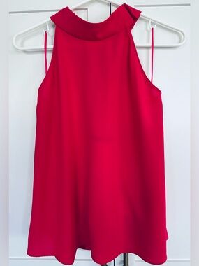 Zara Chiffon Knot-Back Halter Top (Size S)